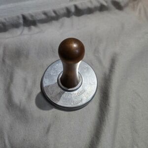 Nordic Ware Cookie Stamp 2011 Edition Silver Snowflake Let It Snow Wood Handle